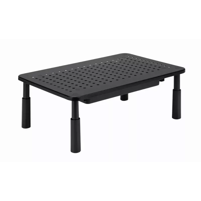 Monitorialus GEMBIRD MS-TABLE-D-01 — kõrgusega reguleeritav lauatõstuk 1 sahtliga, teras, 140 mm kõrgus, toetab 1 ekraani, 20 kg kandevõime
