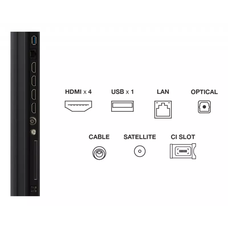 TCL 65C7K TV 165,1 cm (65 tolli) 4K Ultra HD Smart TV Wi-Fi Metallic 2600 cd/m²