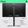 HP E-Series E22 G5 FHD Monitor, 54,6 cm (21,5 tolli), 1920 x 1080 pikslit, Full HD, LCD, 5 ms, must, hõbedane