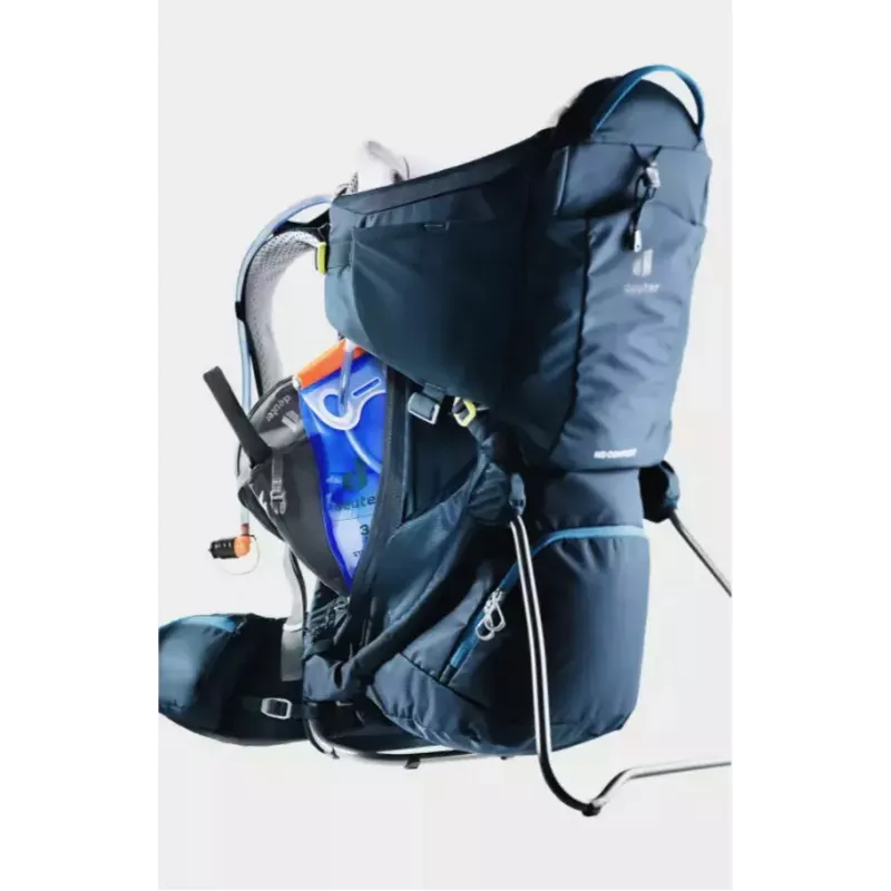 Beebikandur seljakott DEUTER Kid Comfort polüamiidist sinine, max koormus 22 kg, kaal 3.23 kg, mõõtmed 72×43×34 cm