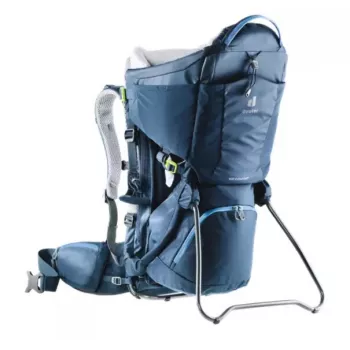 Beebikandur seljakott DEUTER Kid Comfort polüamiidist sinine, max koormus 22 kg, kaal 3.23 kg, mõõtmed 72×43×34 cm