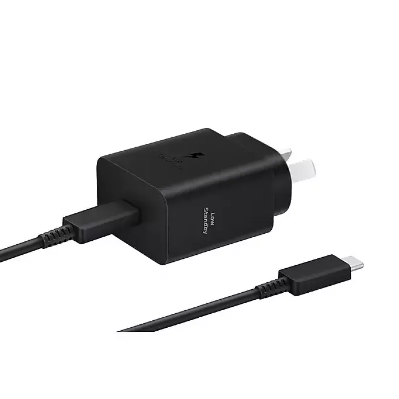 Sein laadija Samsung EP-T4511 45W USB‑C PD 3.0, 100–240V, must, nutitelefonile ja tahvelarvutile