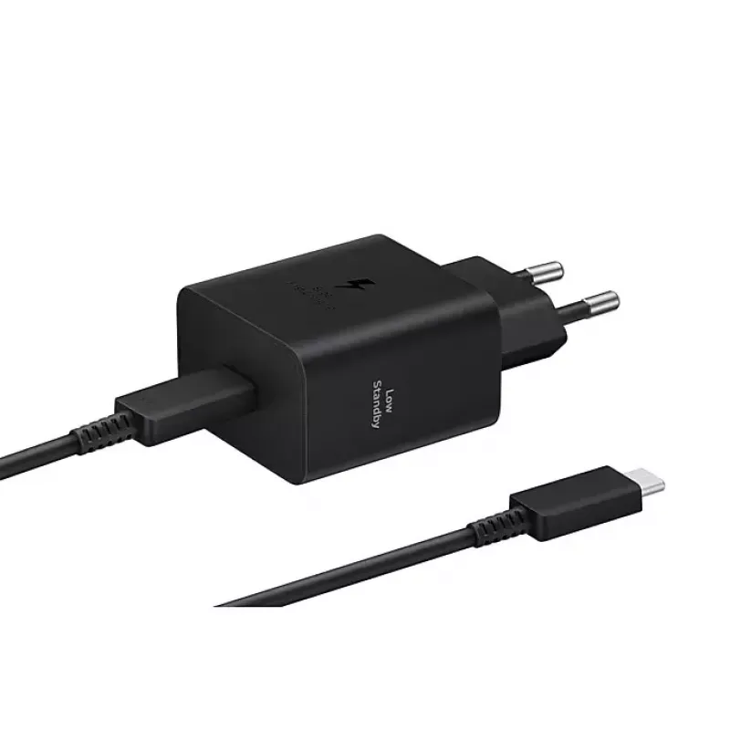 Sein laadija Samsung EP-T4511 45W USB‑C PD 3.0, 100–240V, must, nutitelefonile ja tahvelarvutile