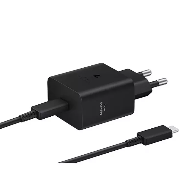 Sein laadija Samsung EP-T4511 45W USB‑C PD 3.0, 100–240V, must, nutitelefonile ja tahvelarvutile