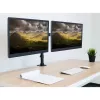 Monitorialus TECHLY ICA-LCD-382-D 2 ekraanile, lauaklamber, kuni 27 tolli, 20 kg, VESA 75x75–100x100, must