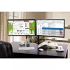 Monitorialus TECHLY ICA-LCD-382-D 2 ekraanile, lauaklamber, kuni 27 tolli, 20 kg, VESA 75x75–100x100, must