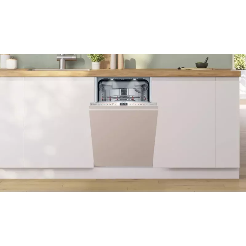 Sisseehitatud nõudepesumasin Bosch Serie 6 SPV6EMX09E, Slimline 45 cm, 10 kattekohta, 6 programmi, 44 dB, energiaklass B