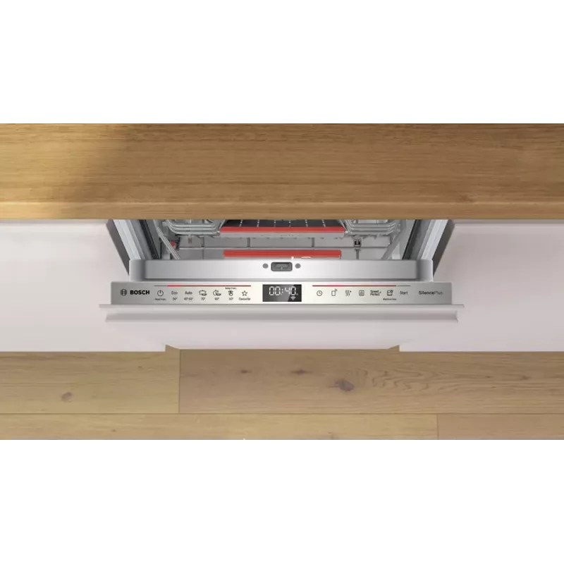 Sisseehitatud nõudepesumasin Bosch Serie 6 SPV6EMX09E, Slimline 45 cm, 10 kattekohta, 6 programmi, 44 dB, energiaklass B