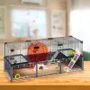 Näriliste puur FERPLAST Multipla hamster large 107,5×37,5×42 cm, metall, must