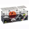 Näriliste puur FERPLAST Multipla hamster large 107,5×37,5×42 cm, metall, must
