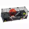 Näriliste puur FERPLAST Multipla hamster large 107,5×37,5×42 cm, metall, must