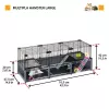 Näriliste puur FERPLAST Multipla hamster large 107,5×37,5×42 cm, metall, must