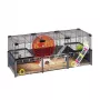 Näriliste puur FERPLAST Multipla hamster large 107,5×37,5×42 cm, metall, must