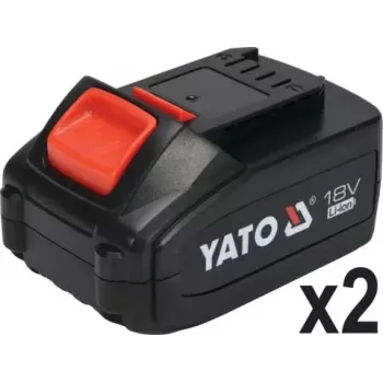 Nurklihvija YATO YT-828295, juhtmevaba 18 V, harjadeta, 125 mm ketas, 2x 4 Ah Li-Ion akud, 1,26 kg