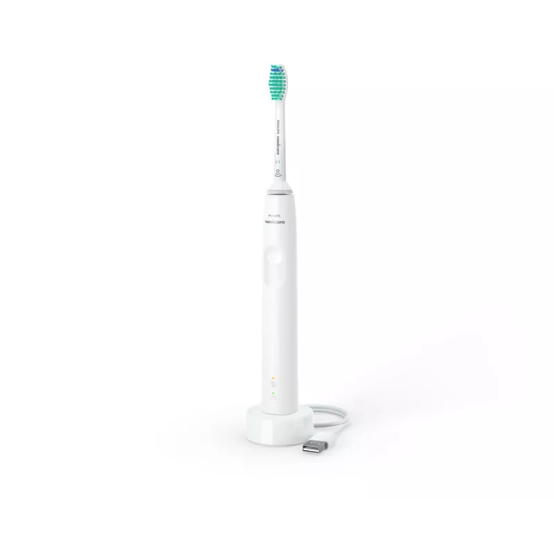 Sonic hambahari Philips 3100 series HX3671/13 — soniline, 31 000 liigutust/min, survetundur, Li‑Ion, sisseehitatud aku, 1 harjapea, valge