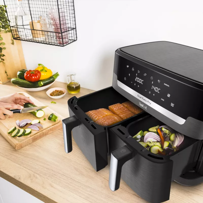 Tefal Easy Fry Dual XXL EY942HE0 fritüür Dual 11 L eraldiseisev 2020 W kuumaõhu fritüür Hall