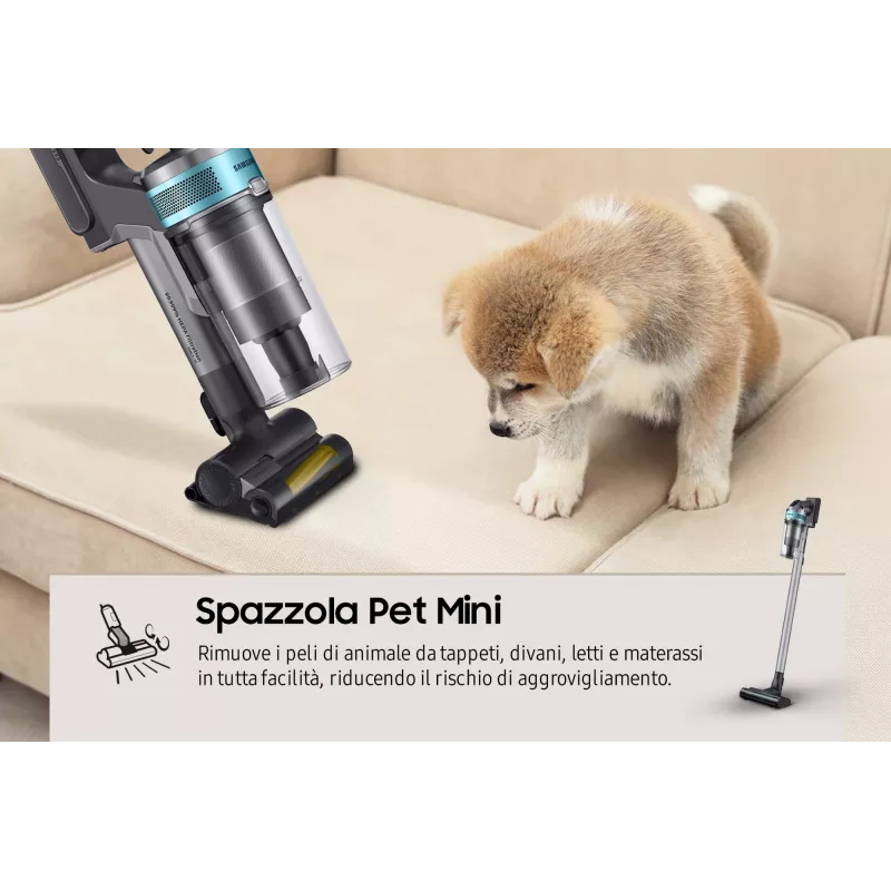 Samsung VS20B75AGR1 2-in-1 stick vacuum aku Dry Bagless 550 W Must, Mint colour