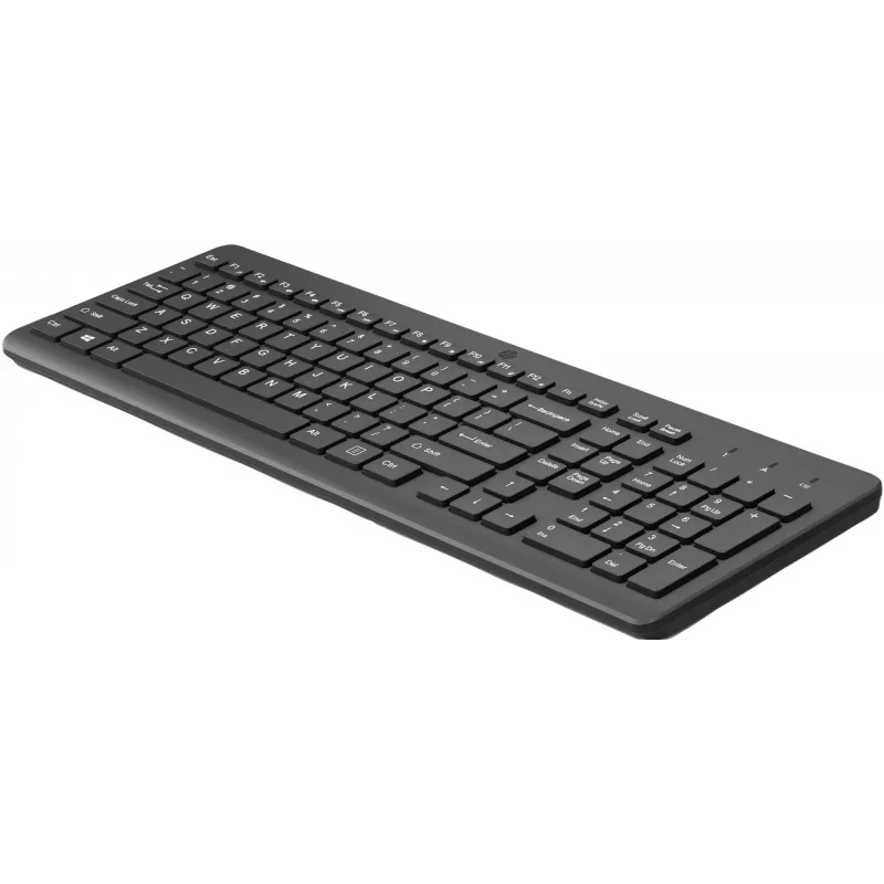 Juhtmevaba klaviatuur HP 225 täissuuruses mehaaniline QWERTY must