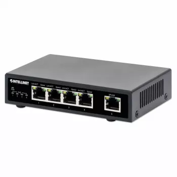 Intellinet 5-Port Gigabit Ethernet PoE+ lüliti 62W 4 PSE porti