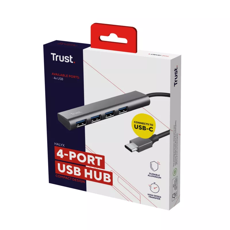 Trust Halyx USB 3.2 Gen 1 (3.1 Gen 1) Type-A 5 Mbit/s Hall