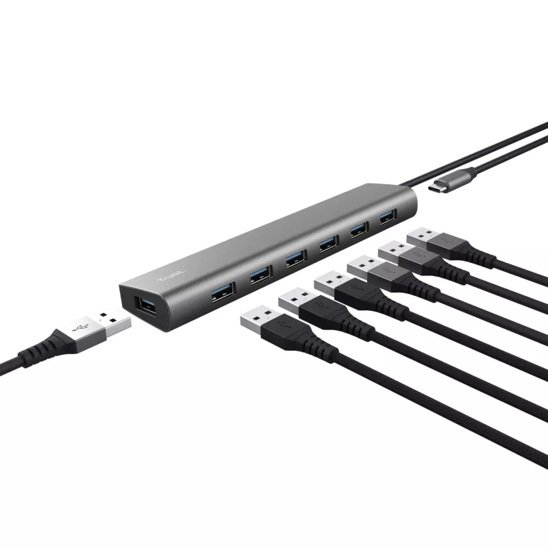 Trust Halyx USB 3.2 Gen 1 (3.1 Gen 1) Type-A 5000 Mbit/s hõbedane