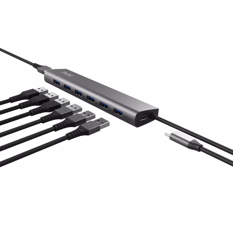 Trust Halyx USB 3.2 Gen 1 (3.1 Gen 1) Type-A 5000 Mbit/s hõbedane