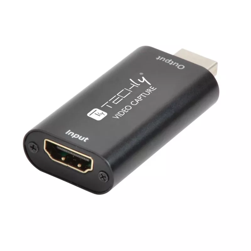 Videosignaali muundur TECHLY I-USB-VIDEO-1080TY — HDMI USB Type-A-le, 1920×1080@60Hz, 12-bit, USB-toitega