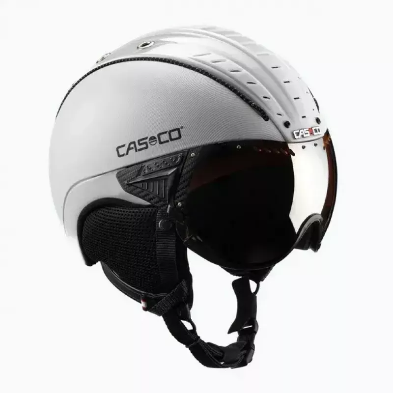 Suusakiiver Casco SP-2 Carbonic Visor Valge suurus S (52-54 cm)