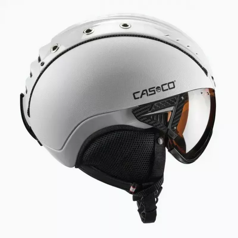 Suusakiiver Casco SP-2 Carbonic Visor Valge suurus S (52-54 cm)
