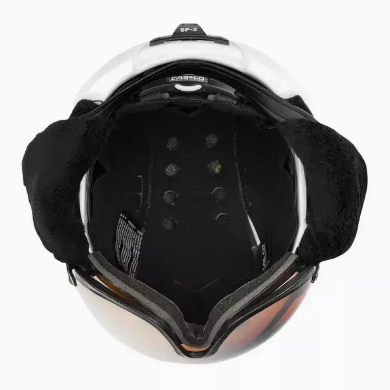 Suusakiiver Casco SP-2 Carbonic Visor Valge suurus S (52-54 cm)