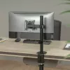Laua LCD-kuvari kinnitus MACLEAN MC-572N reguleeritava kõrguse ja kaldega, VESA 75x75–100x100, toetab 17 tolli–32 tolli, max koormus 30 kg, must