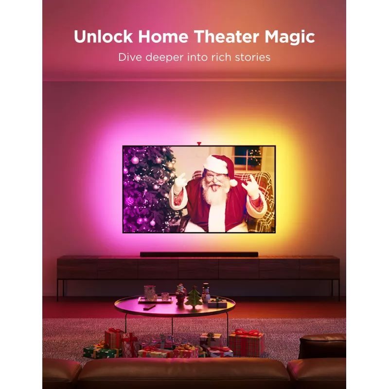 LED valgusriba Govee Envisual TV Backlight T2 kahe kaameraga 75–85-tollistele teleritele