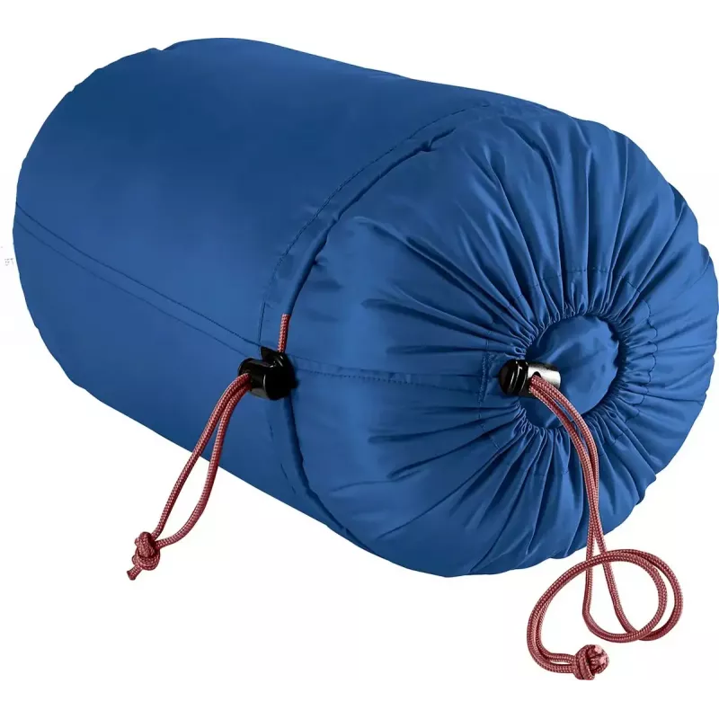 Muumikujuline magamiskott DEUTER Starlight pikkusele 130–170 cm, õõneskiust täidis, suvine, 910 g, kapuutsiga, öösinine/redwood