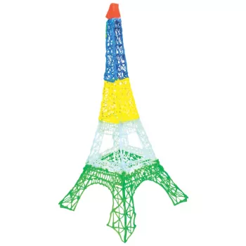 Filamentide täitepakk 3DOODLER Start Eco plastik Fire and Ice — 250 tk, 2,5 mm, kompostitav, oranž/türkiis/valge/kollane