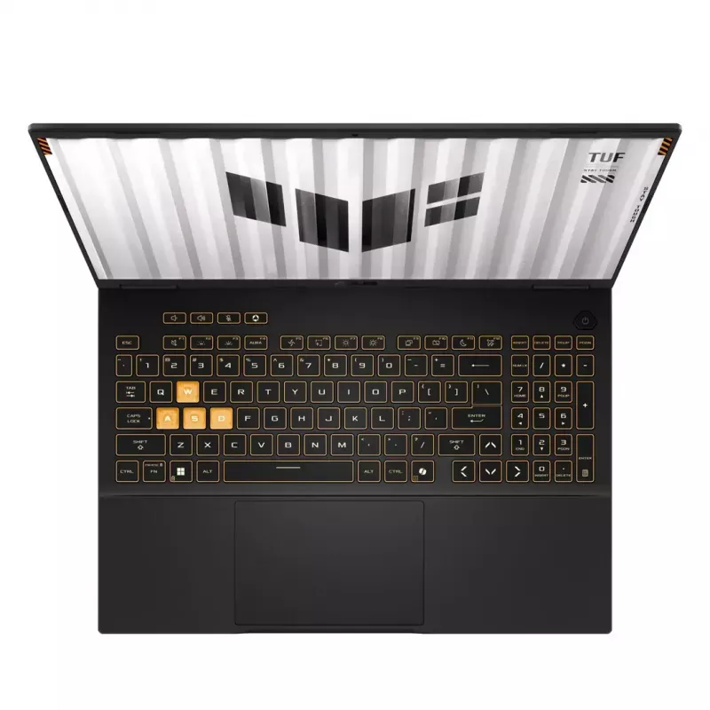 ASUS TUF Gaming F16 FX608JPR-I7161 mängu sülearvuti, 16-tolline FHD+ 165 Hz, Intel Core i7-14650HX, 16 GB DDR5, 1 TB SSD, NVIDIA GeForce RTX 5070, ilma OS-ita