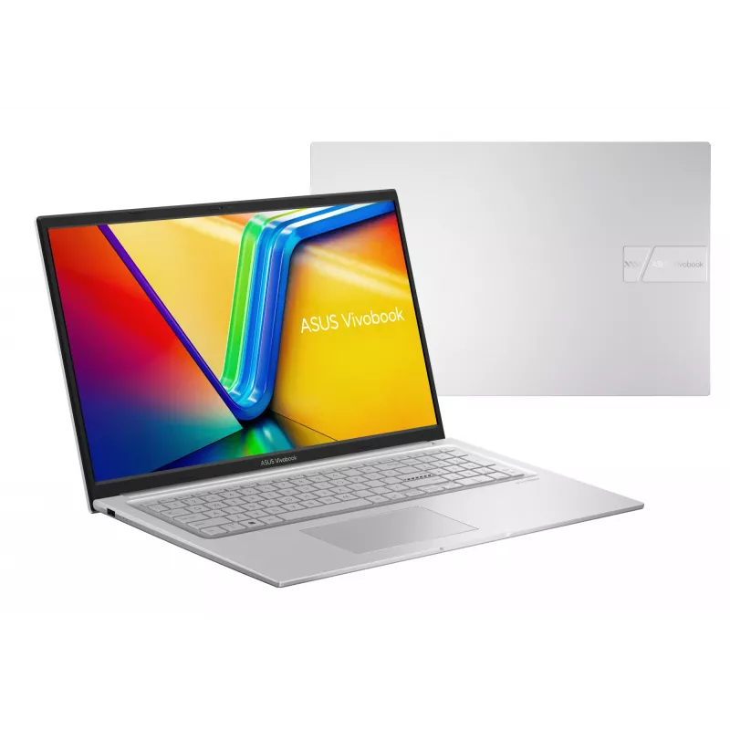 ASUS Vivobook 16 X1704VA-AU817W Intel Core 5 120U Sülearvuti 43,9 cm (17,3 tolli) Full HD 16 GB DDR4-SDRAM 512 GB SSD Wi-Fi 6 (802.11ax) Windows 11 Home Hõbedane