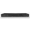 Lindy 4-pordiline HDMI 18G lüliti heliga, HDMI, metallist, must, 18 Gbit/s, 3840 x 2160 pikslit, 5.1 kanalit