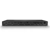Lindy 4-pordiline HDMI 18G lüliti heliga, HDMI, metallist, must, 18 Gbit/s, 3840 x 2160 pikslit, 5.1 kanalit