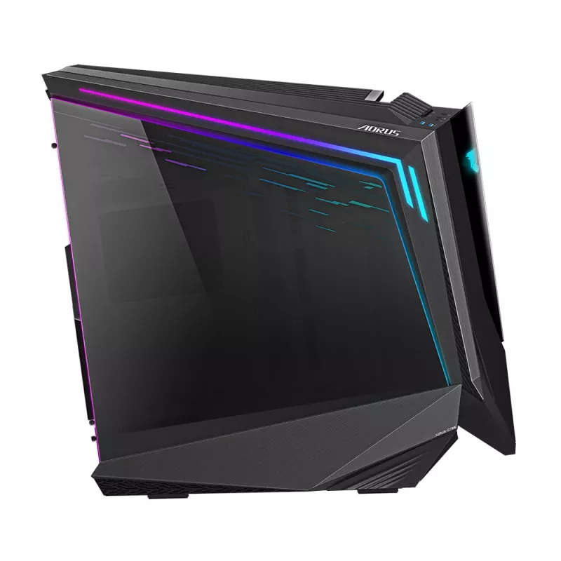 GIGABYTE AORUS C700 GLASS arvutikorpus – Full Tower, toetab kuni E-ATX ja 420 mm radiaatoreid, eelpaigaldatud 120mm*5 ventilaatorid, USB 3.1 USB-C, RGB Fusion