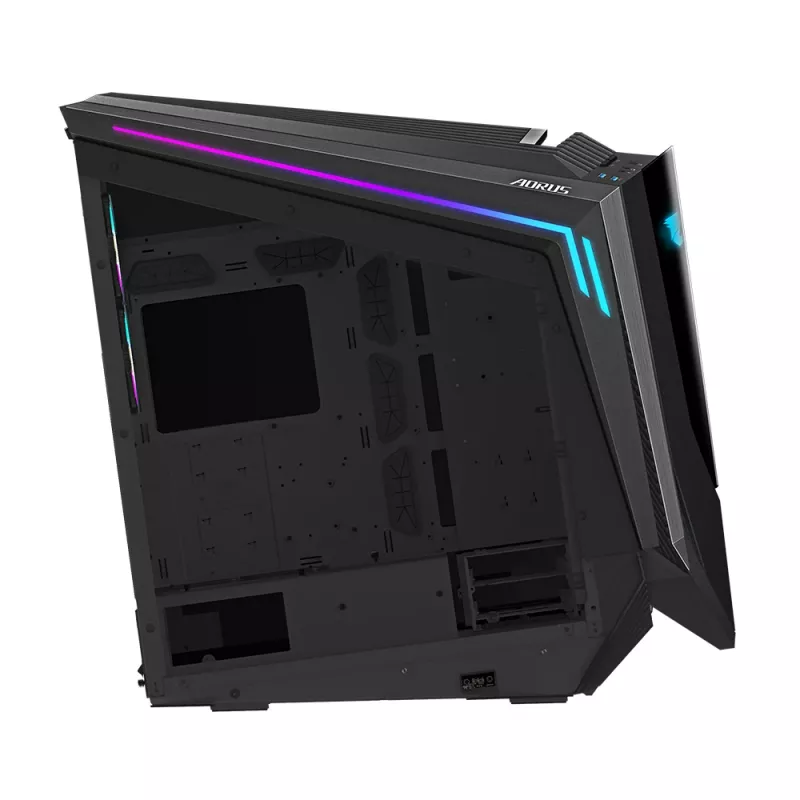 GIGABYTE AORUS C700 GLASS arvutikorpus – Full Tower, toetab kuni E-ATX ja 420 mm radiaatoreid, eelpaigaldatud 120mm*5 ventilaatorid, USB 3.1 USB-C, RGB Fusion