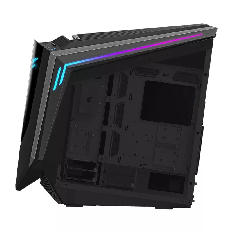 GIGABYTE AORUS C700 GLASS arvutikorpus – Full Tower, toetab kuni E-ATX ja 420 mm radiaatoreid, eelpaigaldatud 120mm*5 ventilaatorid, USB 3.1 USB-C, RGB Fusion