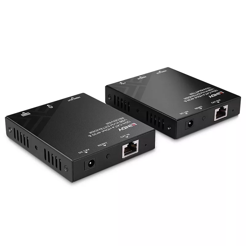 KVM-pikendaja Lindy 120 m Cat.6 HDMI ja USB saatja ja vastuvõtja