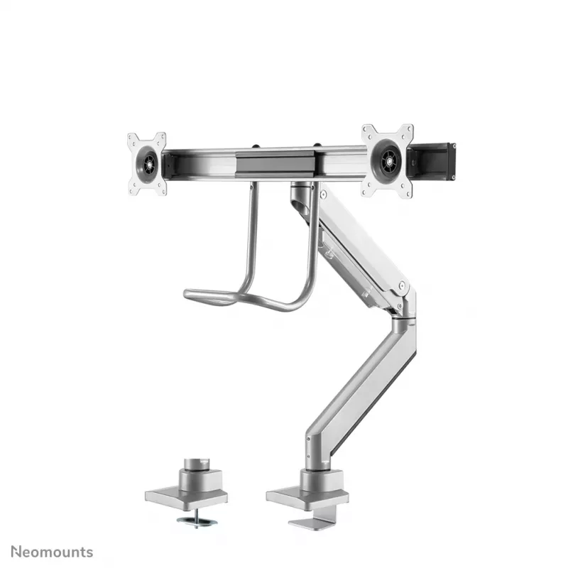 Neomounts NM-D775DXSILVER monitorivars 10-32 tolli - gaasvedru - ülemine kinnitus - 180° piirik