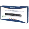Intellinet 16-port Gigabit Ethernet PoE+ veebihalduslüliti 2 SFP-pordiga, IEEE 802.3at/af Power over Ethernet (PoE+/PoE) ühilduv, 374 W, Endspan, 19-tolline riiulipaigaldus