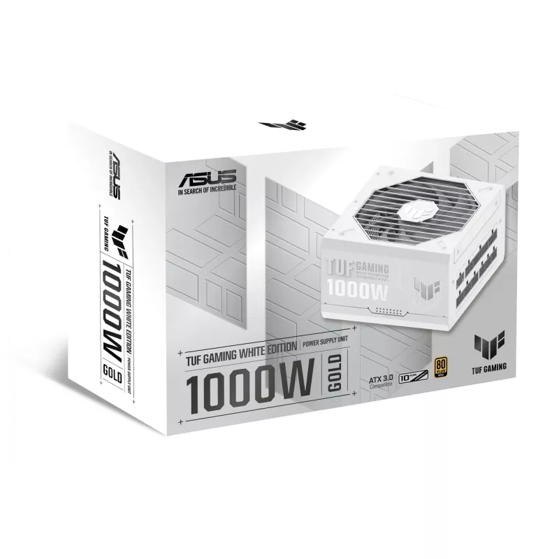 ASUS TUF Gaming 1000W Gold Valge Edition toiteplokk 20+4 pin ATX ATX