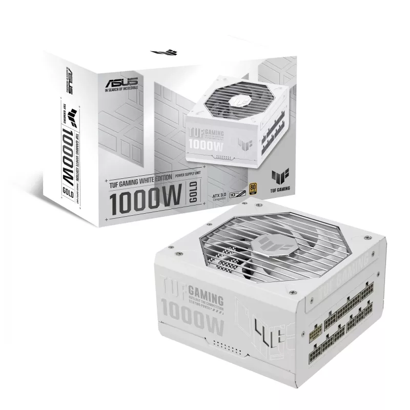 ASUS TUF Gaming 1000W Gold Valge Edition toiteplokk 20+4 pin ATX ATX