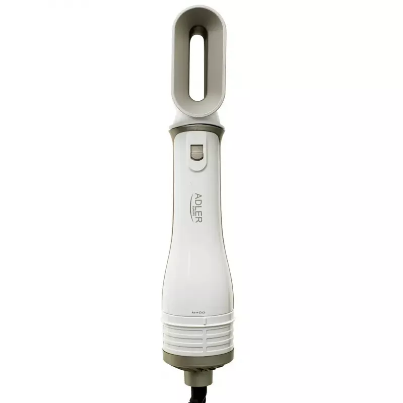 Föön ja lokirull Adler AD 2027 — 2-ühes stiilitööriist, 1200 W, 2 temperatuuriseadet, 5 otsikut, harja läbimõõdud 2,1/3,8/7,2 cm, max loki läbimõõt 1,9 cm