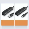 Väline 2,5-tolline SATA III USB 3.0 korpus UGREEN 70609 2,5-tollistele SATA SSD/HDD-le, USB-A kuni SATA, 5 Gbit/s, must