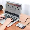 Väline 2,5-tolline SATA III USB 3.0 korpus UGREEN 70609 2,5-tollistele SATA SSD/HDD-le, USB-A kuni SATA, 5 Gbit/s, must