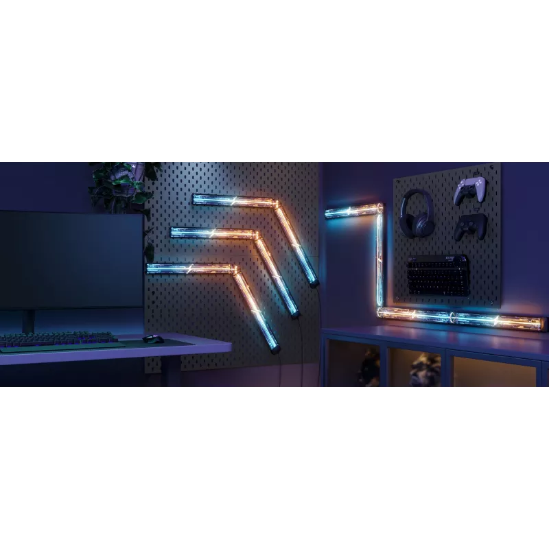 Nutikas seinavalgusti Govee Gaming Wall Lights (4+1) — Wi‑Fi/Bluetooth, mitmevärviline, 4 tk, 370×45×30 mm